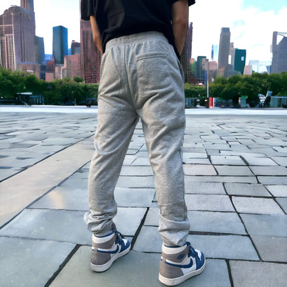 grey mens sweatpants with pocket
