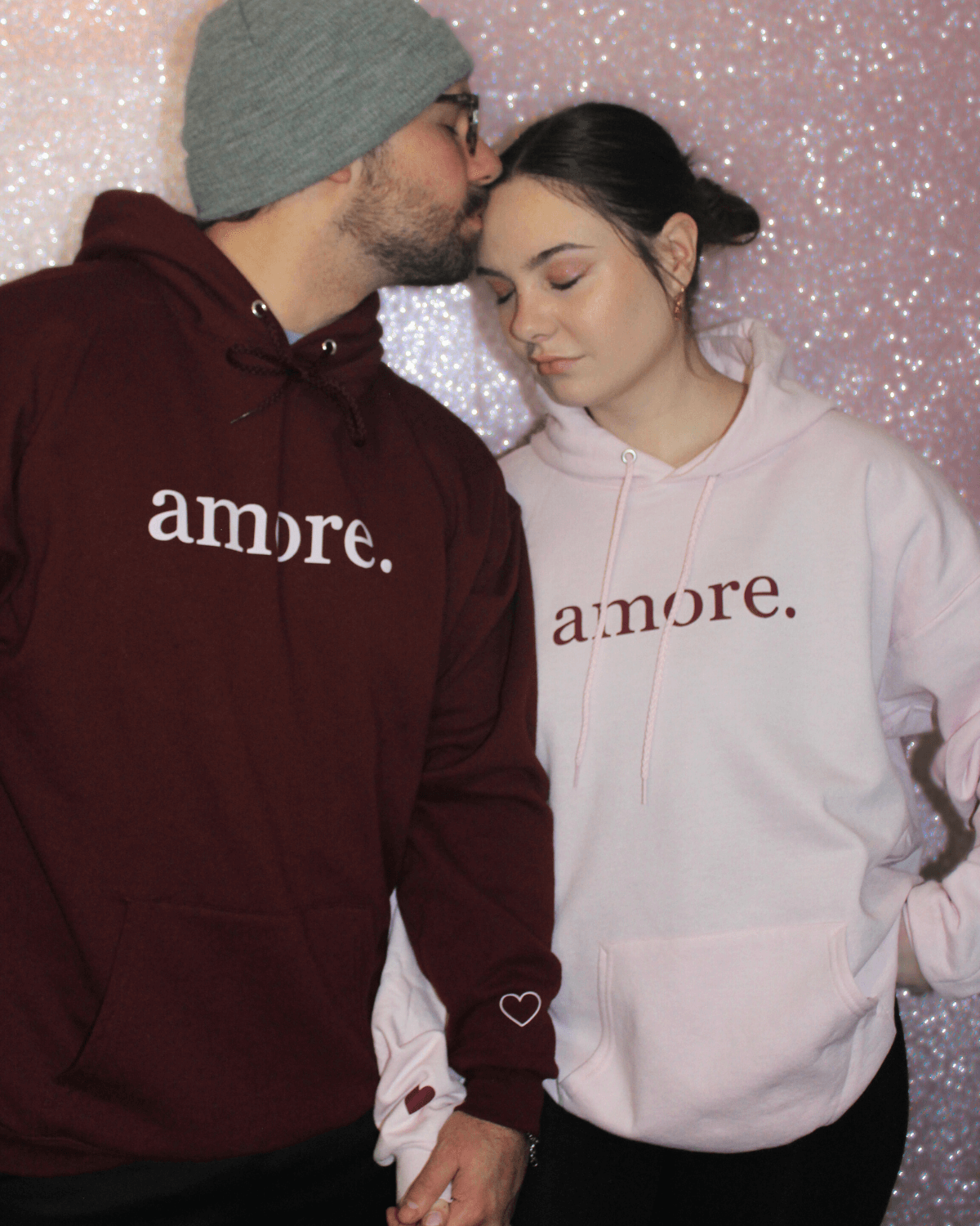 amore couples hoodies valentines day