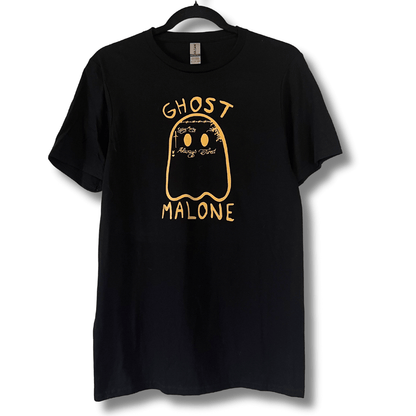 black and gold post malone tee