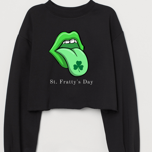 St. Fratty's Day Cropped Crewneck