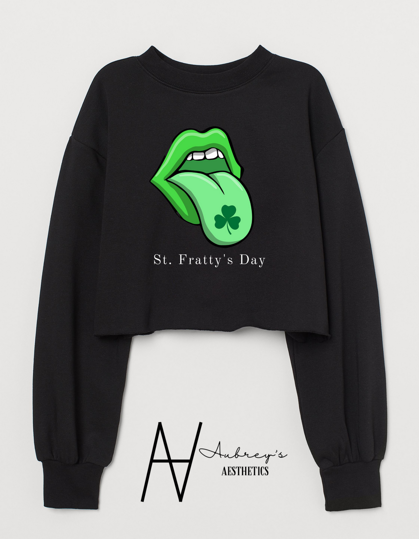 St. Fratty's Day Cropped Crewneck