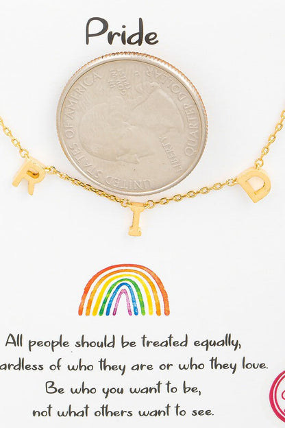 Pride Necklace in Gold